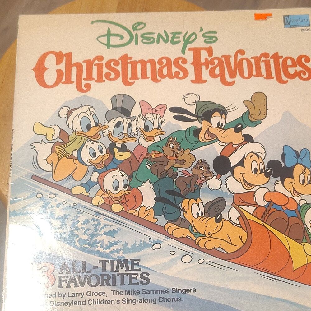 Disneyland Records Disney’s Christmas Favorites Vinyl LP 1979 Catalog 2506